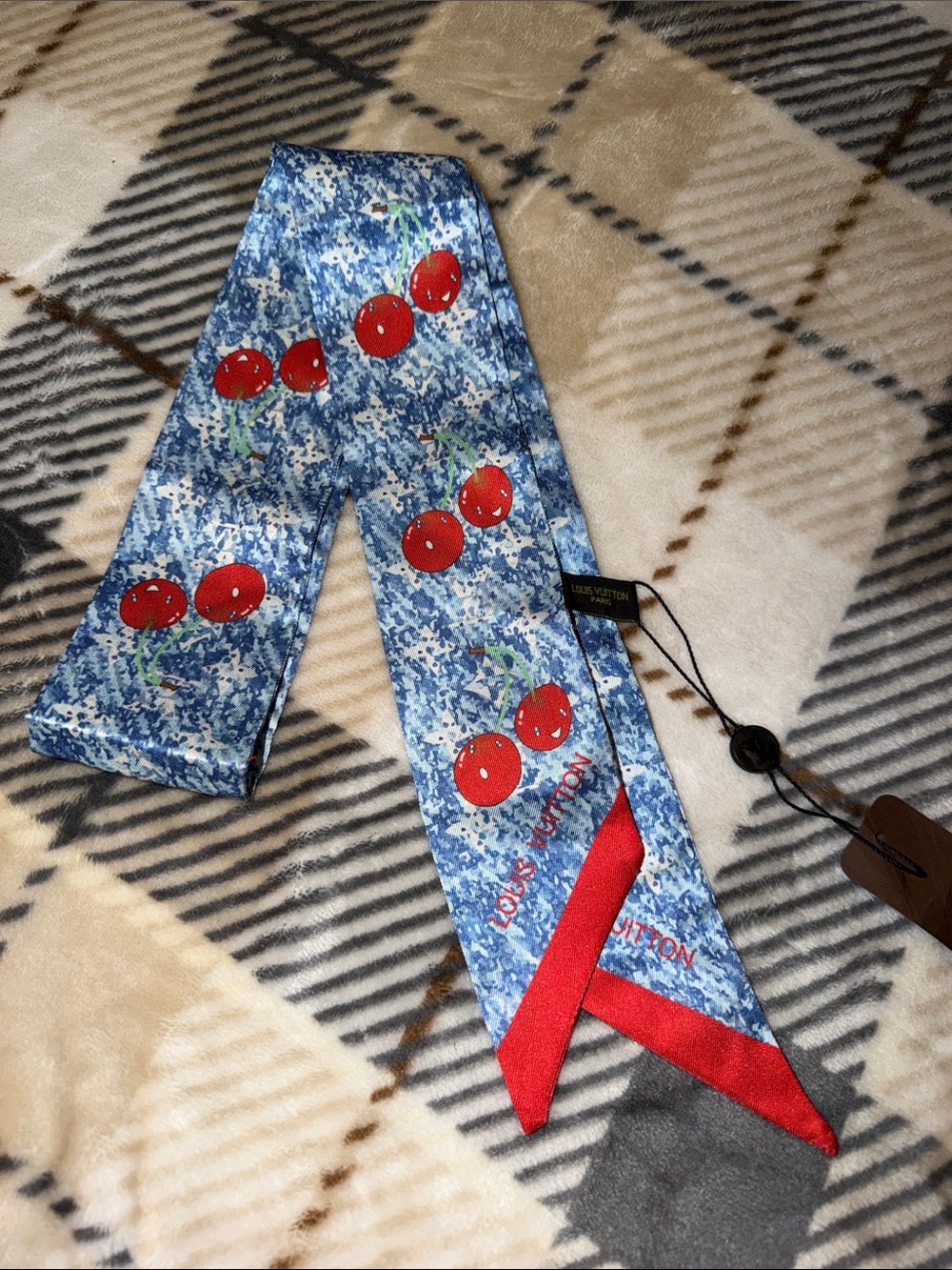 Cherry bag scarf